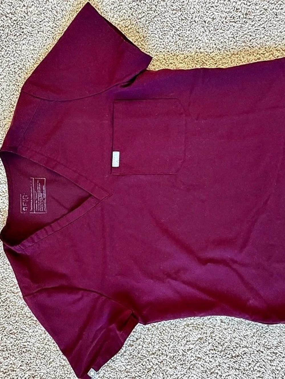 FIGS Casma Scrub Top Short Sleeve in Purple